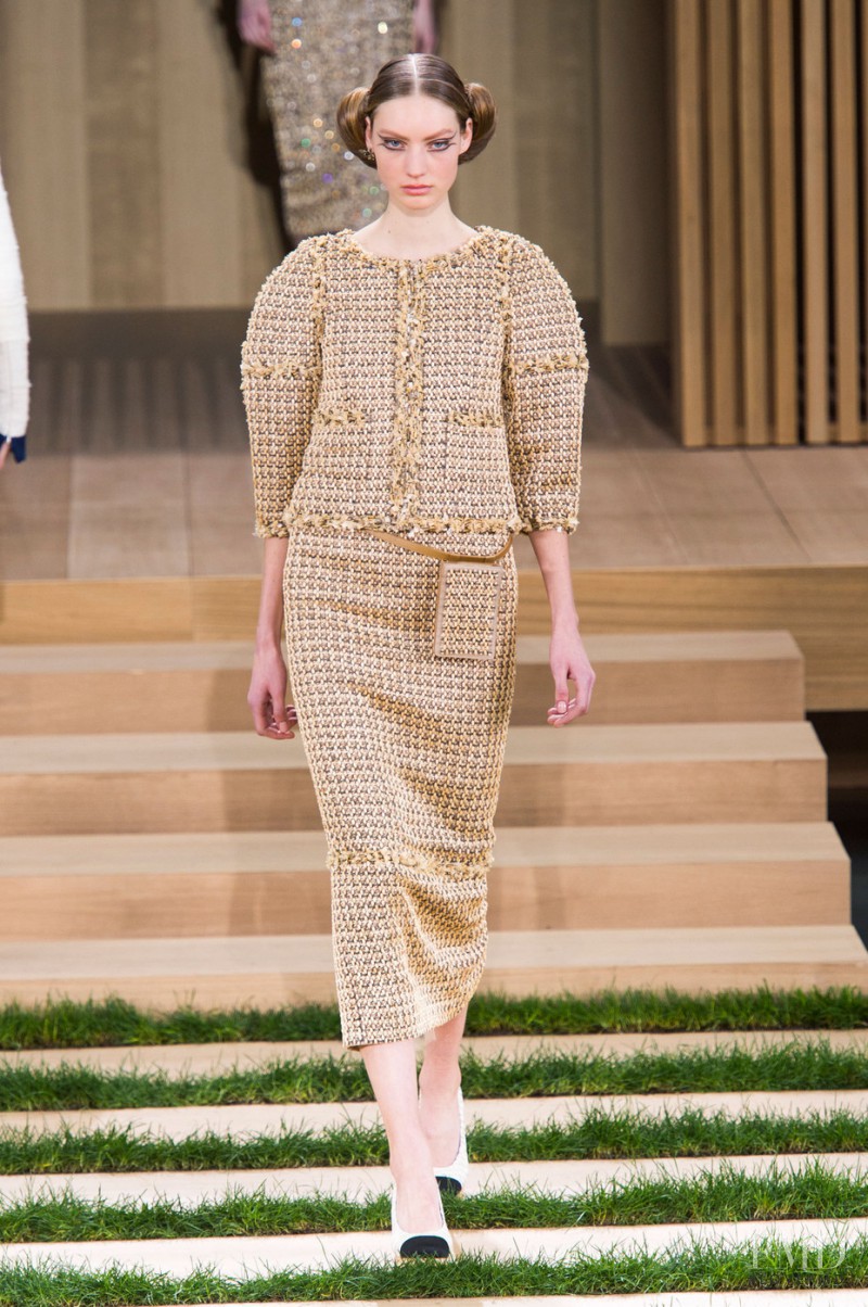 Susanne Knipper featured in  the Chanel Haute Couture fashion show for Spring/Summer 2016