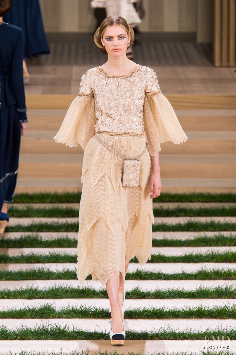 Emmy Rappe featured in  the Chanel Haute Couture fashion show for Spring/Summer 2016