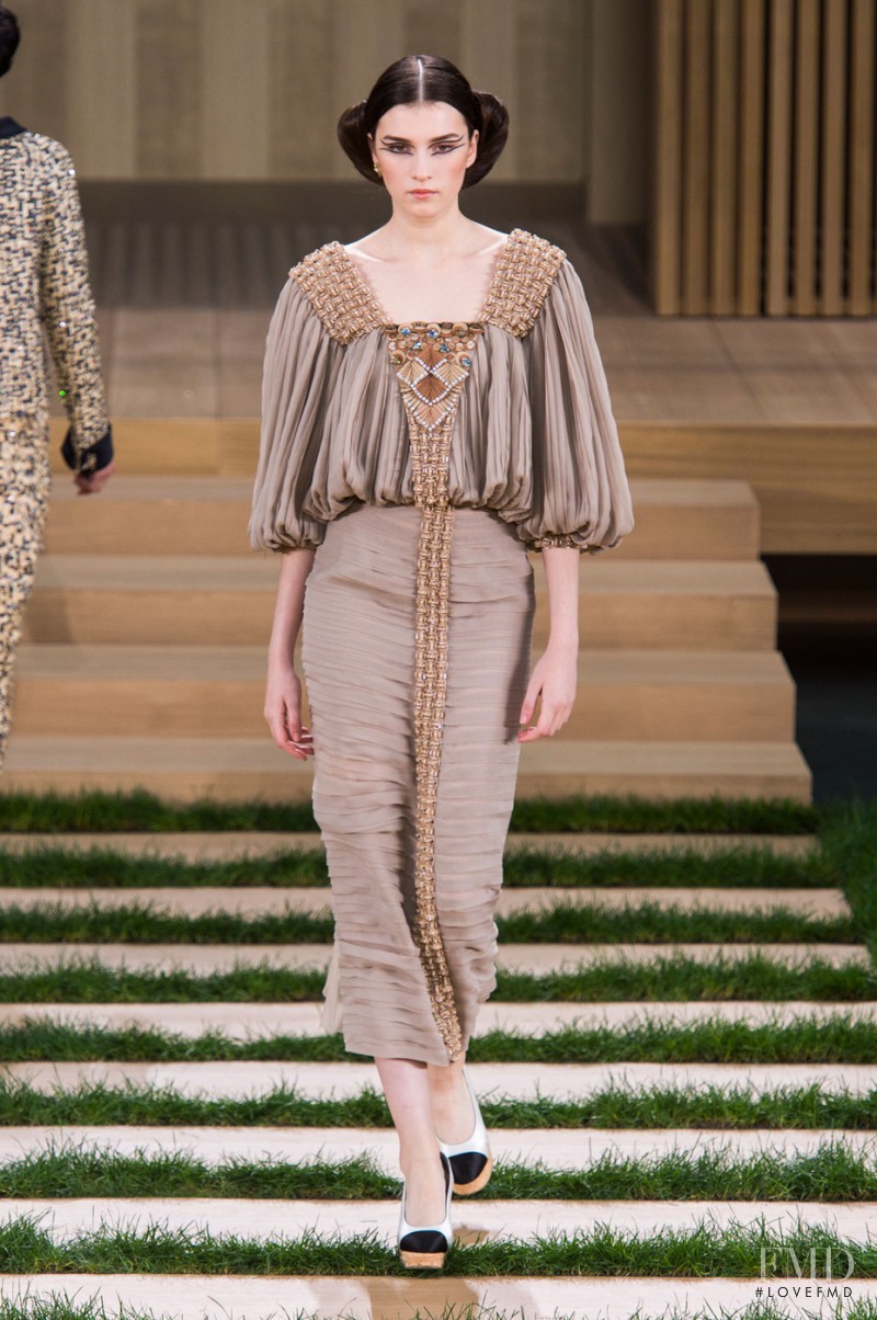 Irina Djuranovic featured in  the Chanel Haute Couture fashion show for Spring/Summer 2016
