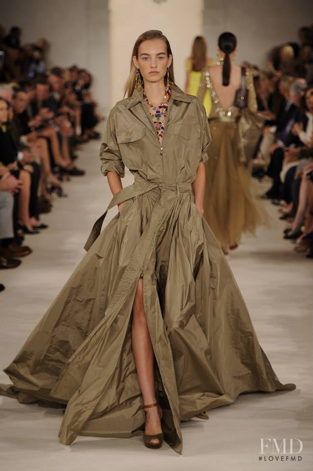 Maartje Verhoef featured in  the Ralph Lauren Collection fashion show for Spring/Summer 2015
