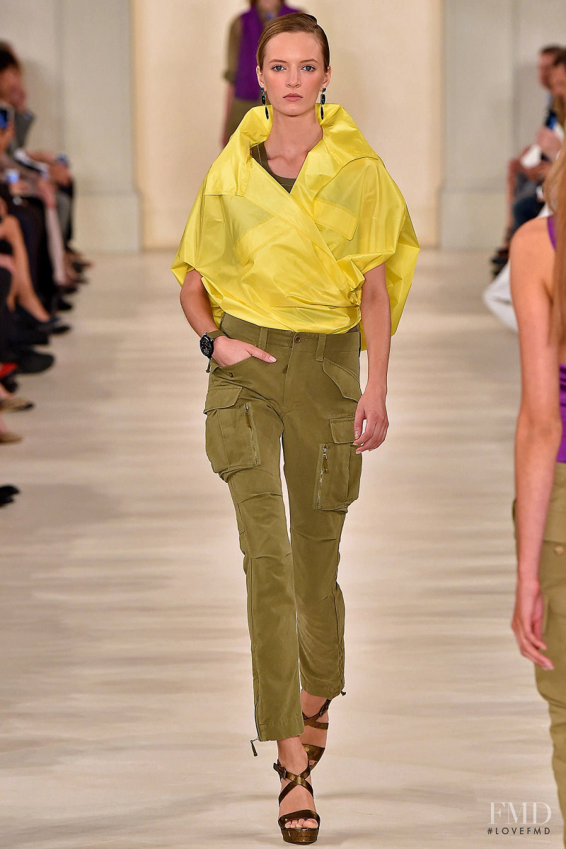 Daria Strokous featured in  the Ralph Lauren Collection fashion show for Spring/Summer 2015