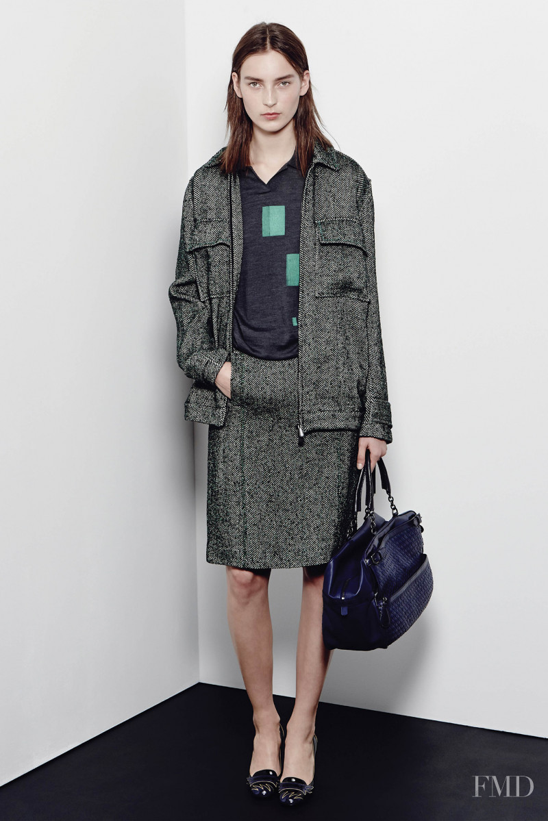 Julia Bergshoeff featured in  the Bottega Veneta fashion show for Pre-Fall 2015