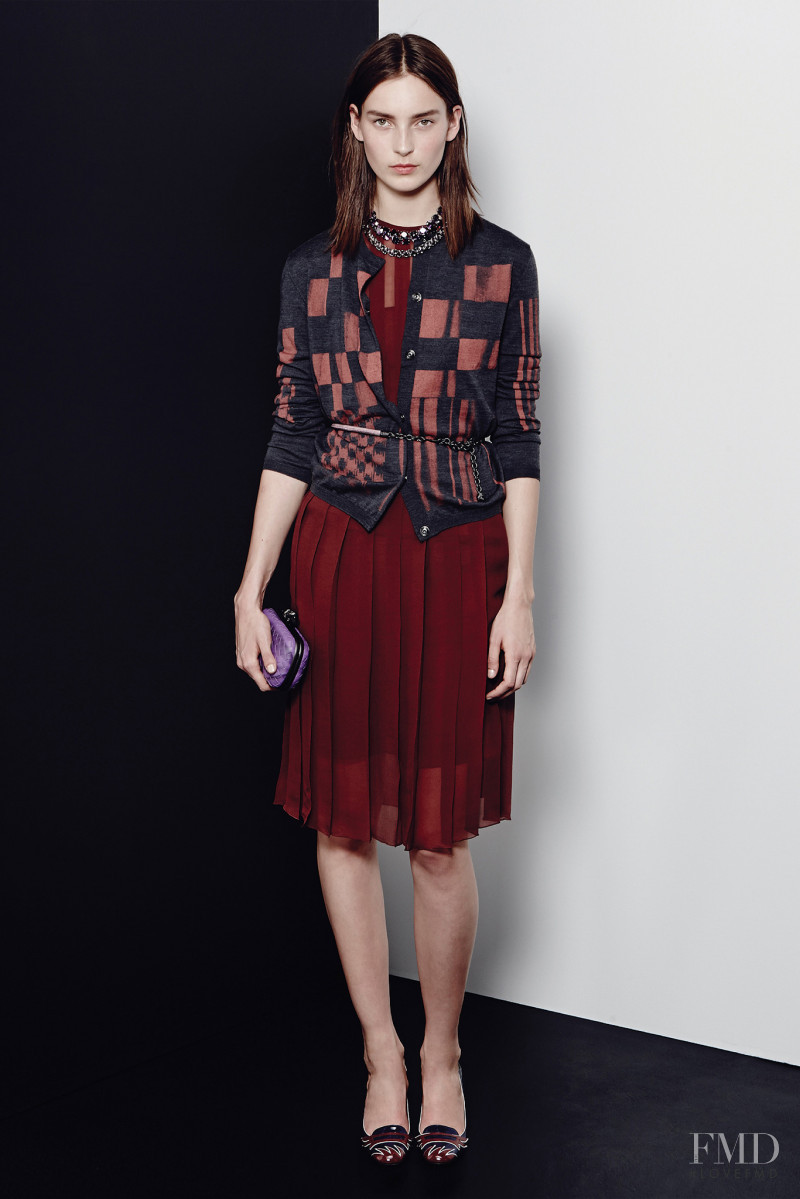 Julia Bergshoeff featured in  the Bottega Veneta fashion show for Pre-Fall 2015
