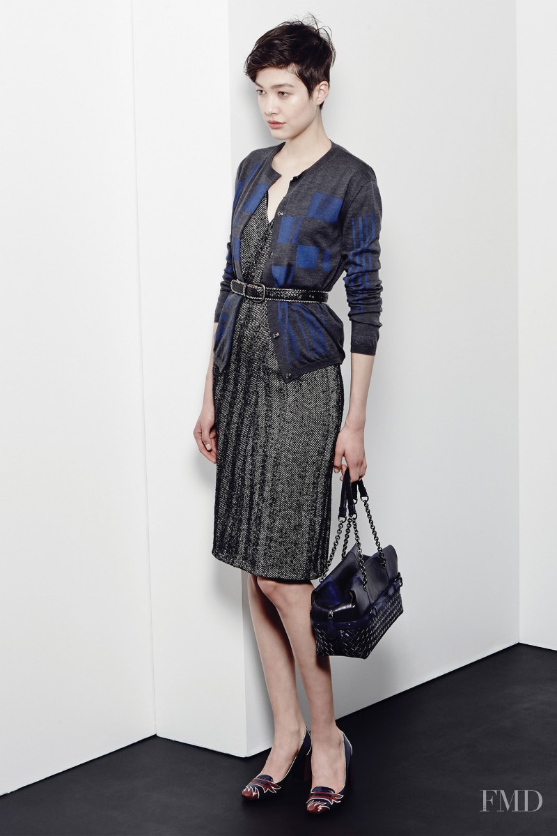 Kouka Webb featured in  the Bottega Veneta fashion show for Pre-Fall 2015