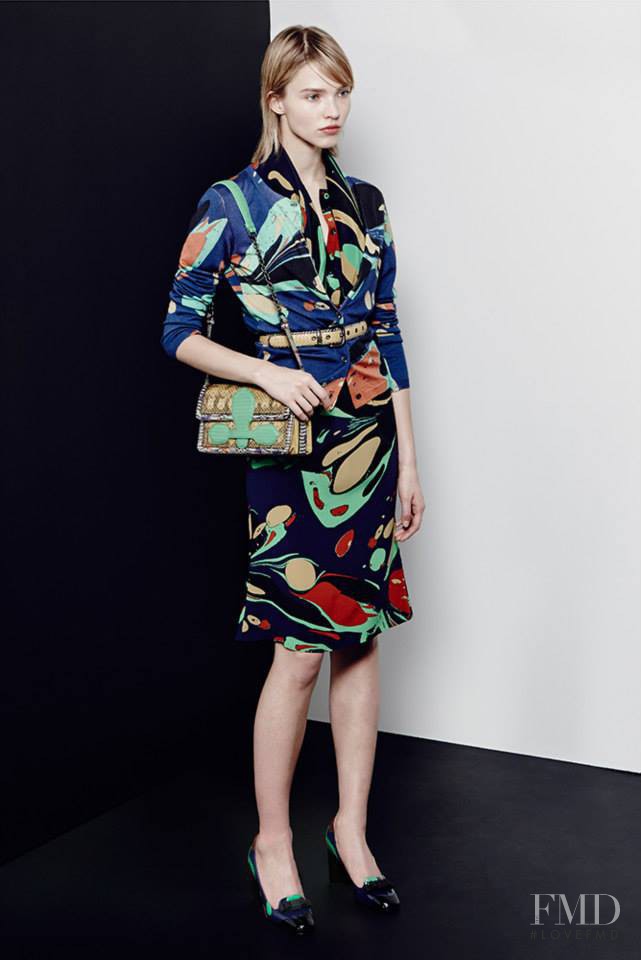 Sasha Luss featured in  the Bottega Veneta fashion show for Pre-Fall 2015