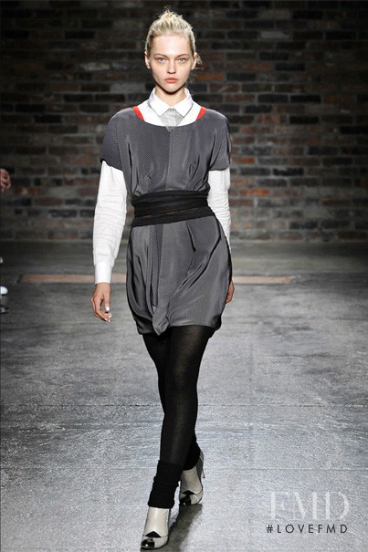 Sasha Pivovarova featured in  the rag & bone fashion show for Autumn/Winter 2009