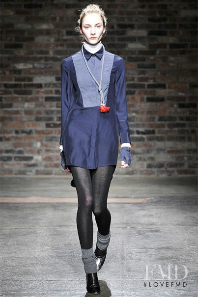 Hannah Rundlof featured in  the rag & bone fashion show for Autumn/Winter 2009
