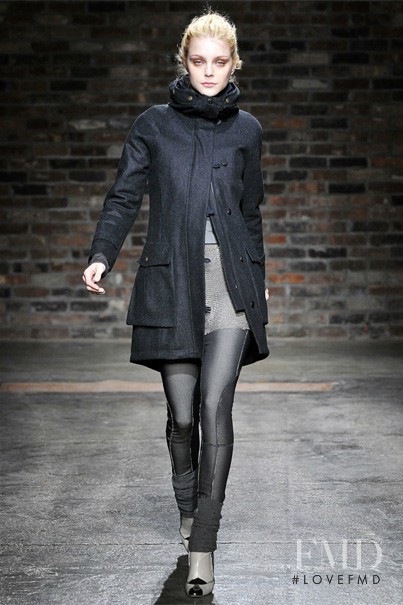 Jessica Stam featured in  the rag & bone fashion show for Autumn/Winter 2009