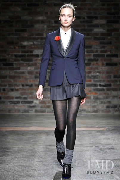 Karmen Pedaru featured in  the rag & bone fashion show for Autumn/Winter 2009