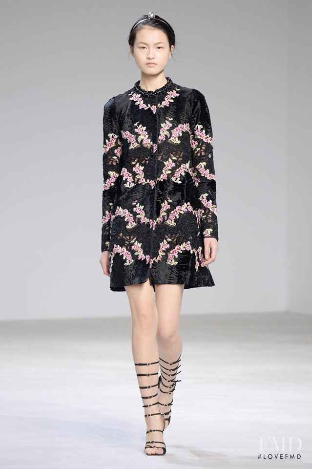 Xin Xie featured in  the Giambattista Valli Haute Couture fashion show for Spring/Summer 2016
