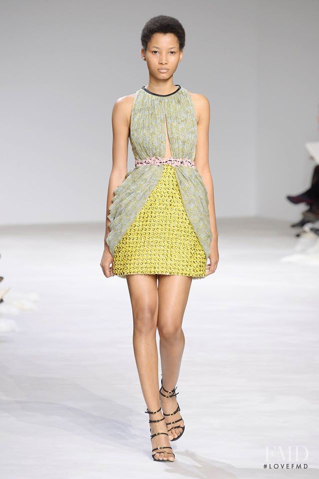 Lineisy Montero featured in  the Giambattista Valli Haute Couture fashion show for Spring/Summer 2016