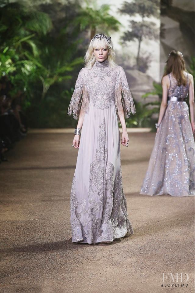 Marjan Jonkman featured in  the Elie Saab Couture fashion show for Spring/Summer 2016