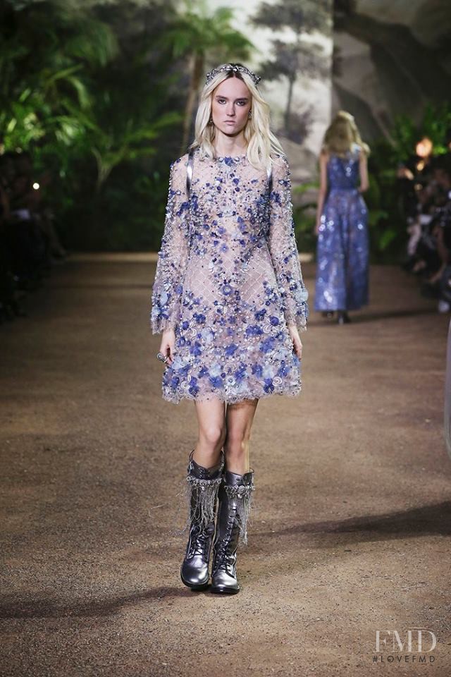 Harleth Kuusik featured in  the Elie Saab Couture fashion show for Spring/Summer 2016