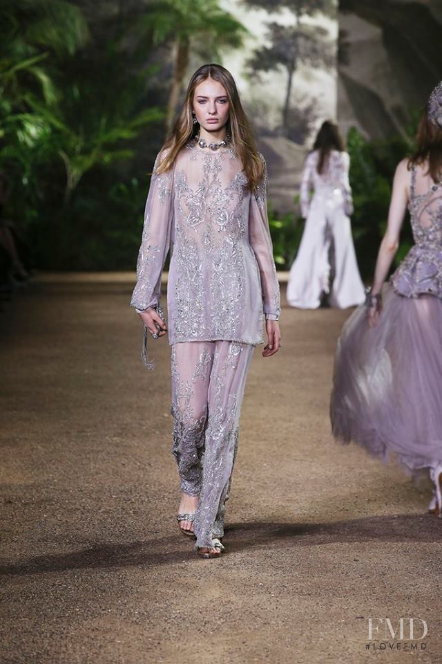Romy Elema featured in  the Elie Saab Couture fashion show for Spring/Summer 2016