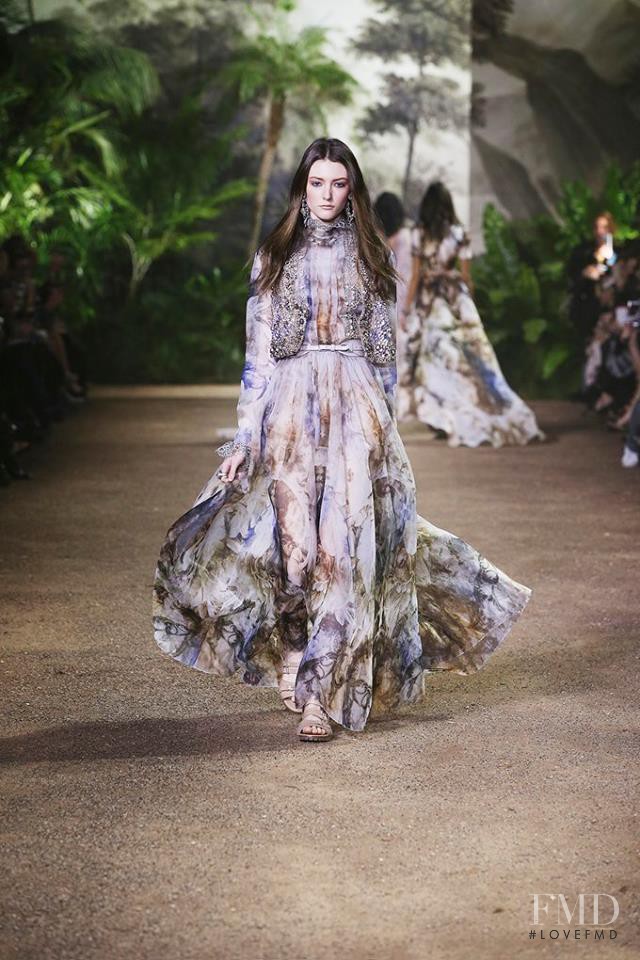 Allyson Chalmers featured in  the Elie Saab Couture fashion show for Spring/Summer 2016