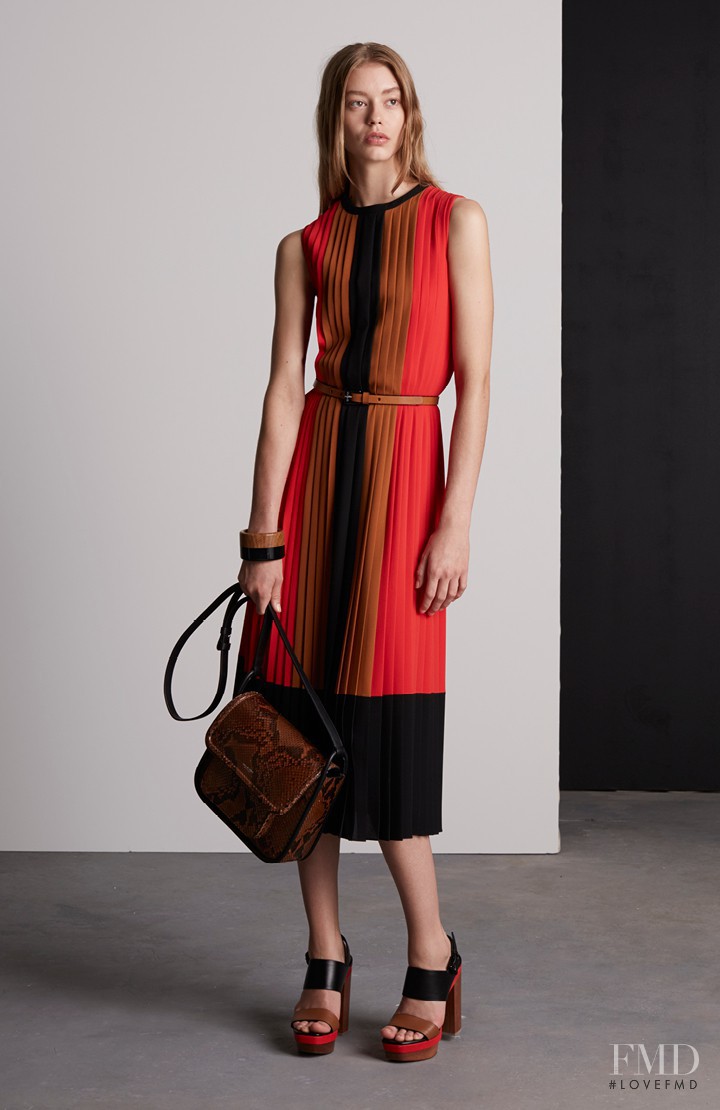 Ondria Hardin featured in  the Michael Kors Collection lookbook for Resort 2016