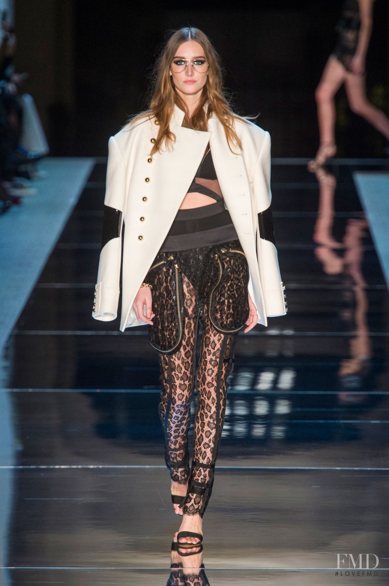 Joséphine Le Tutour featured in  the Alexandre Vauthier fashion show for Spring/Summer 2016