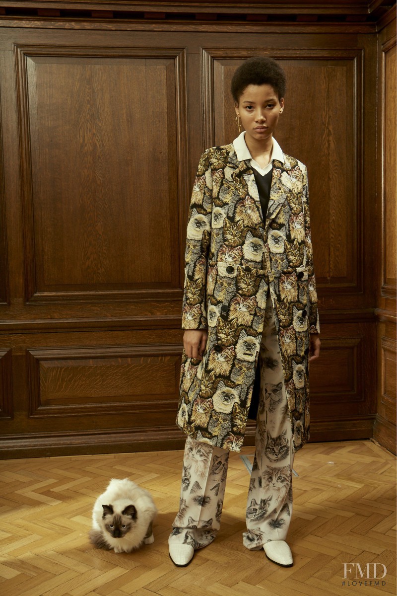 Lineisy Montero featured in  the Stella McCartney fashion show for Pre-Fall 2016