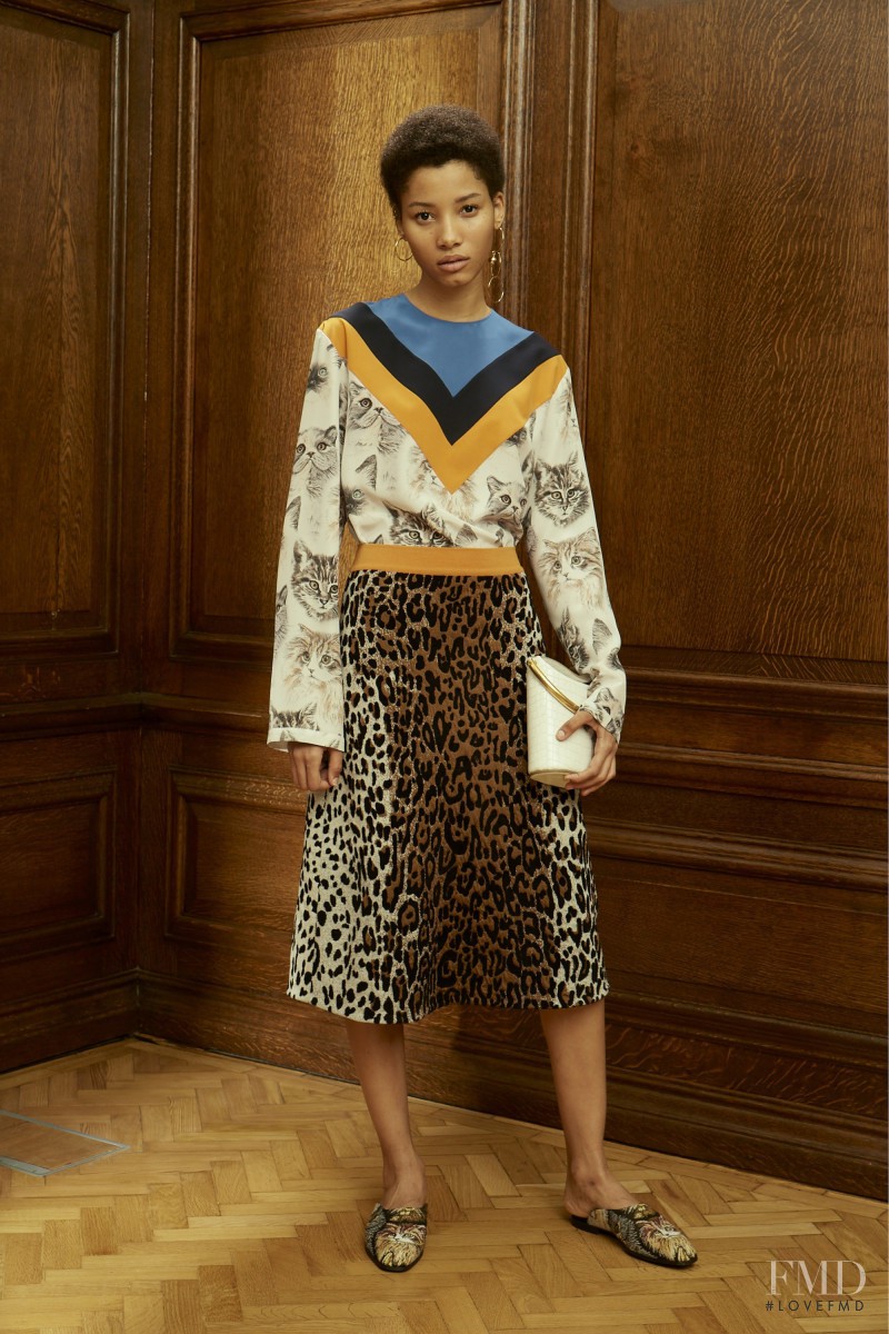 Lineisy Montero featured in  the Stella McCartney fashion show for Pre-Fall 2016