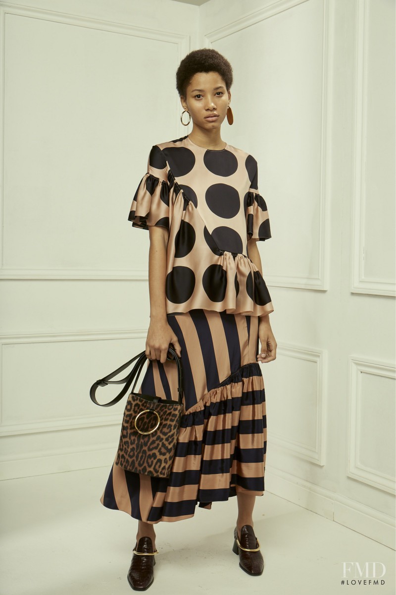 Lineisy Montero featured in  the Stella McCartney fashion show for Pre-Fall 2016