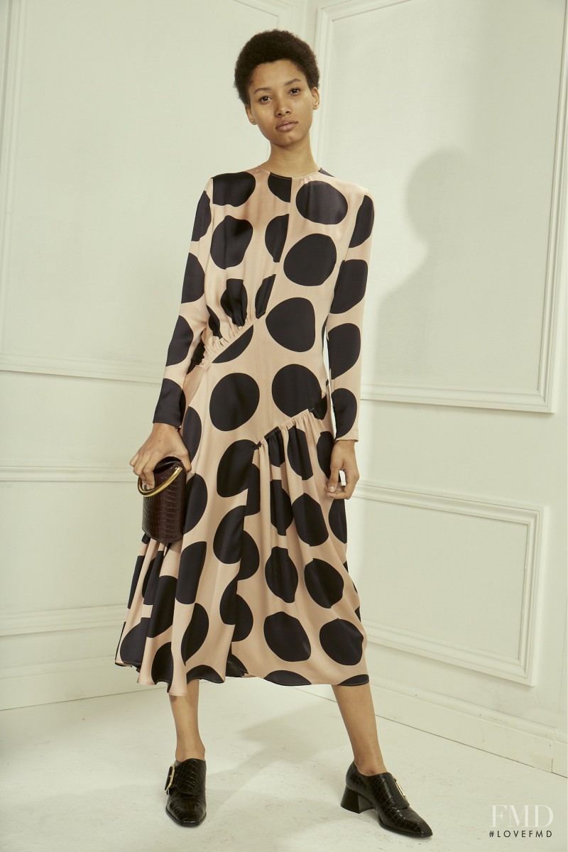 Lineisy Montero featured in  the Stella McCartney fashion show for Pre-Fall 2016
