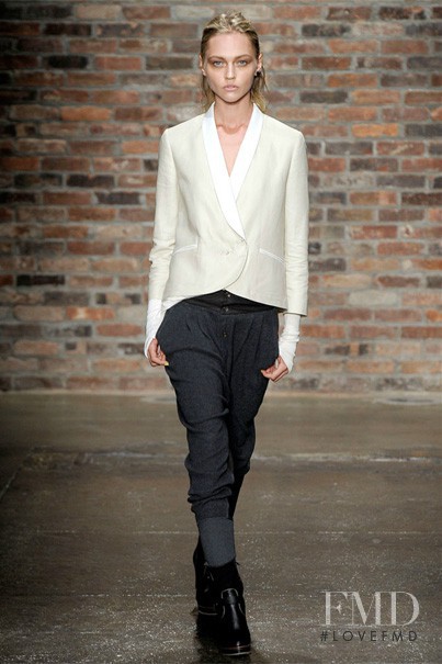 Sasha Pivovarova featured in  the rag & bone fashion show for Spring/Summer 2010