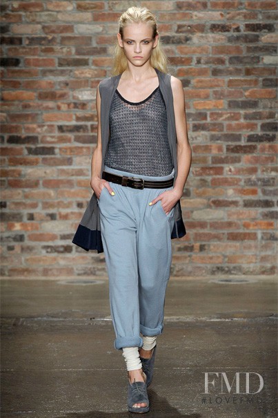 Ginta Lapina featured in  the rag & bone fashion show for Spring/Summer 2010