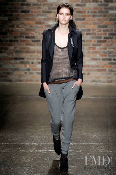 Katlin Aas featured in  the rag & bone fashion show for Spring/Summer 2010