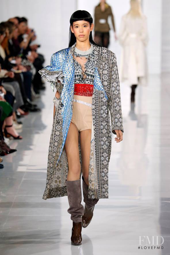 Janiece Dilone featured in  the Maison Martin Margiela Artisanal fashion show for Spring/Summer 2016