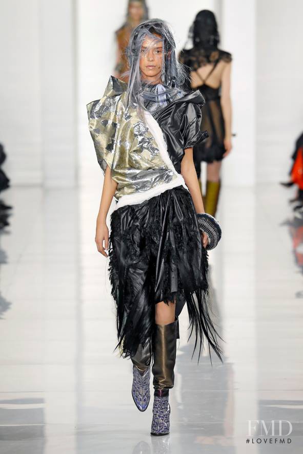 Nirvana Naves featured in  the Maison Martin Margiela Artisanal fashion show for Spring/Summer 2016