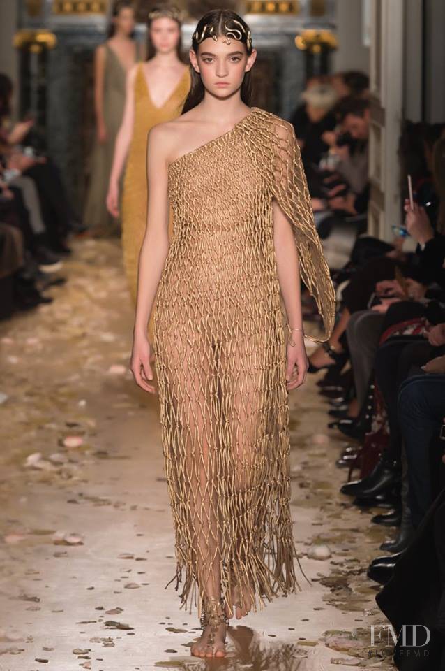 Yuliia Ratner featured in  the Valentino Couture fashion show for Spring/Summer 2016