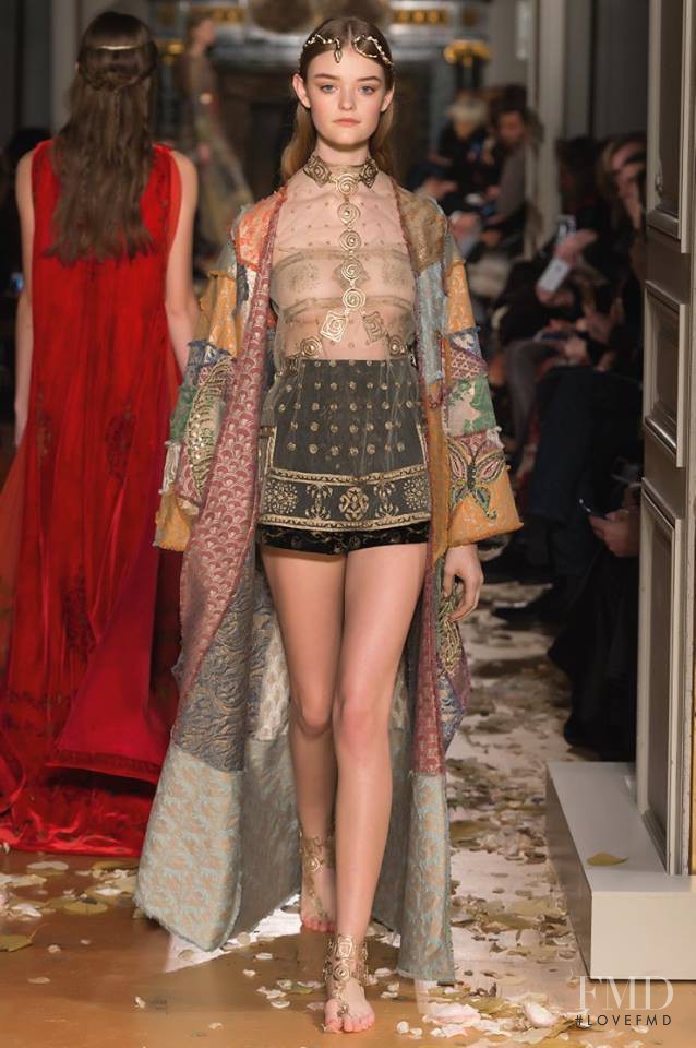Willow Hand featured in  the Valentino Couture fashion show for Spring/Summer 2016