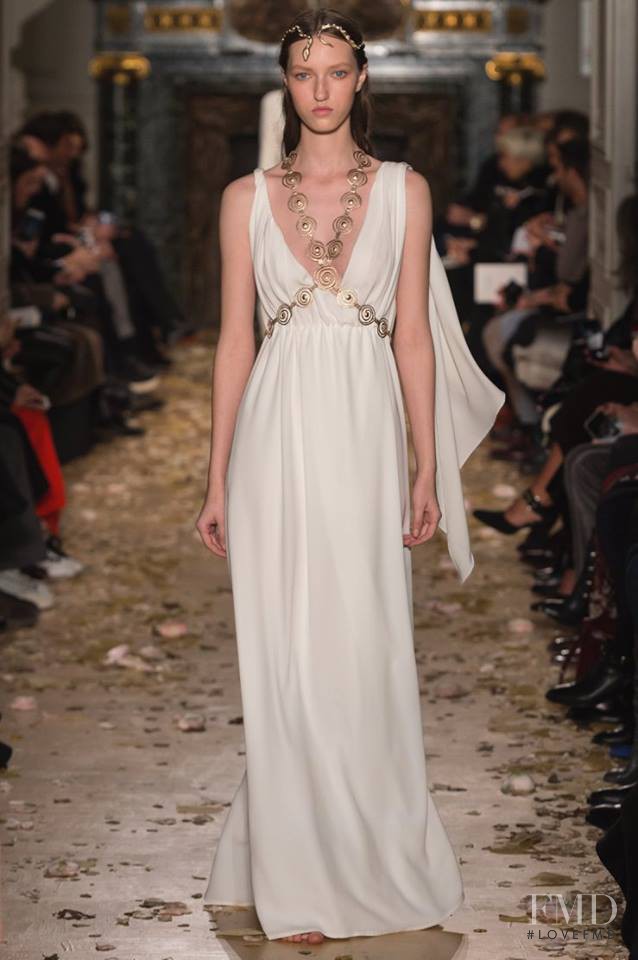 Liza Ostanina featured in  the Valentino Couture fashion show for Spring/Summer 2016