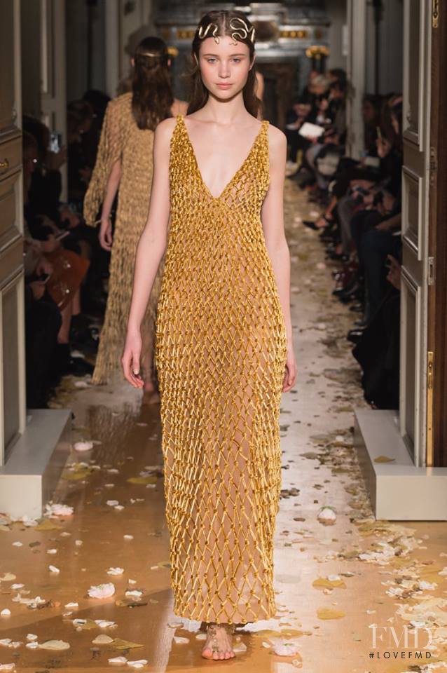 Victoria Kosenkova featured in  the Valentino Couture fashion show for Spring/Summer 2016