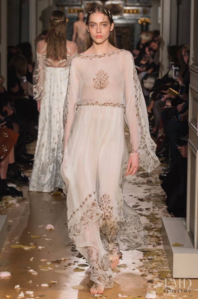 Odette Pavlova featured in  the Valentino Couture fashion show for Spring/Summer 2016
