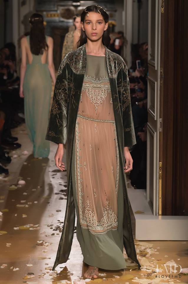Alice Metza featured in  the Valentino Couture fashion show for Spring/Summer 2016