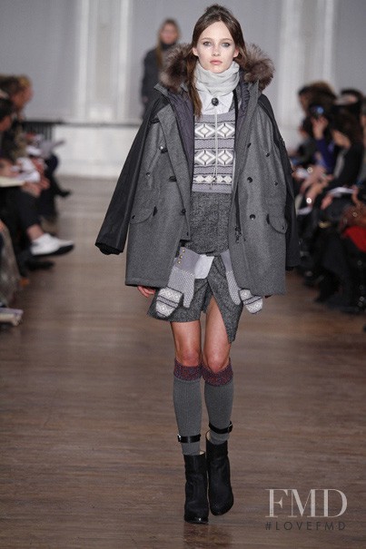 Karmen Pedaru featured in  the rag & bone fashion show for Autumn/Winter 2010
