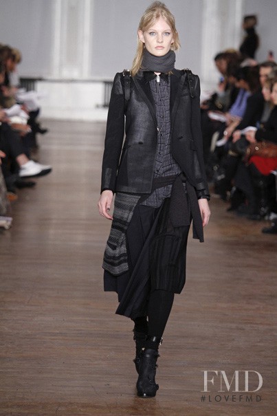 Patricia van der Vliet featured in  the rag & bone fashion show for Autumn/Winter 2010