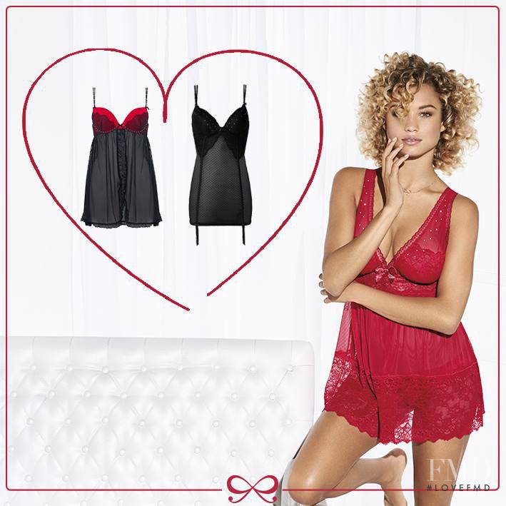 Stephanie Rose Bertram featured in  the Hunkemoller catalogue for Autumn/Winter 2014