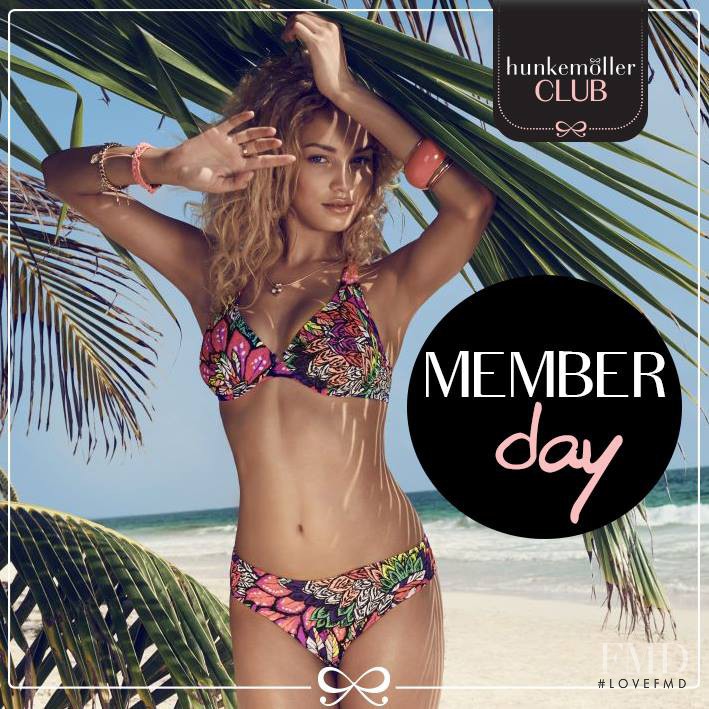 Stephanie Rose Bertram featured in  the Hunkemoller advertisement for Spring/Summer 2014