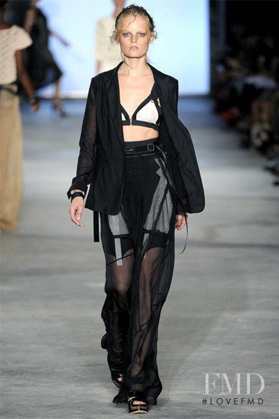 Hanne Gaby Odiele featured in  the rag & bone fashion show for Spring/Summer 2011