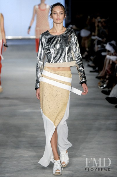 Karmen Pedaru featured in  the rag & bone fashion show for Spring/Summer 2011