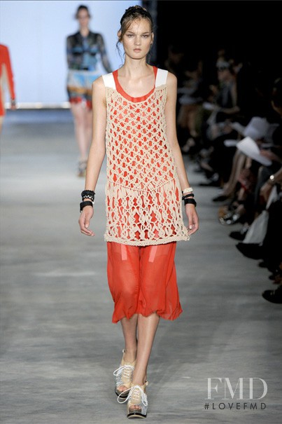 Kirsi Pyrhonen featured in  the rag & bone fashion show for Spring/Summer 2011