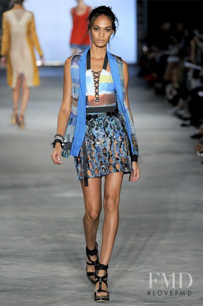 Joan Smalls featured in  the rag & bone fashion show for Spring/Summer 2011