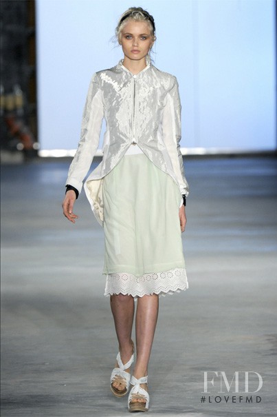 Abbey Lee Kershaw featured in  the rag & bone fashion show for Spring/Summer 2011