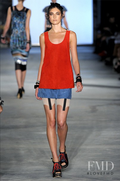 Jacquelyn Jablonski featured in  the rag & bone fashion show for Spring/Summer 2011