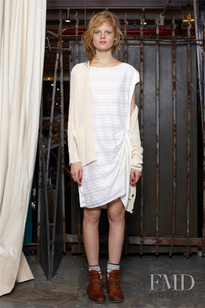 Hanne Gaby Odiele featured in  the rag & bone fashion show for Pre-Fall 2011