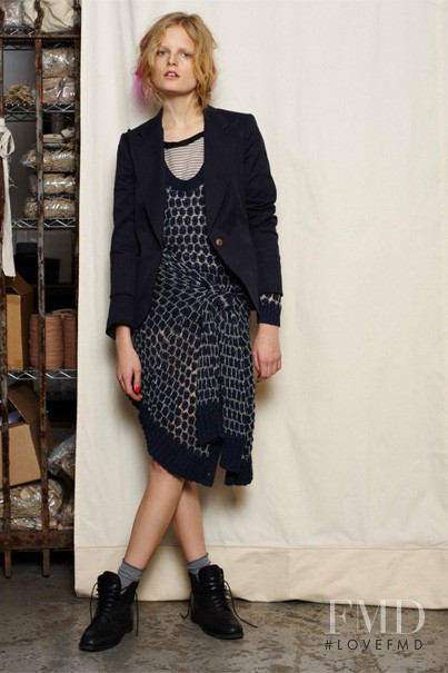 Hanne Gaby Odiele featured in  the rag & bone fashion show for Pre-Fall 2011