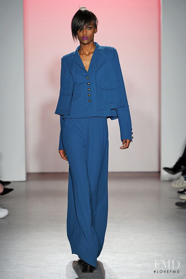 Lula Kenfe featured in  the Nanette Lepore fashion show for Autumn/Winter 2015