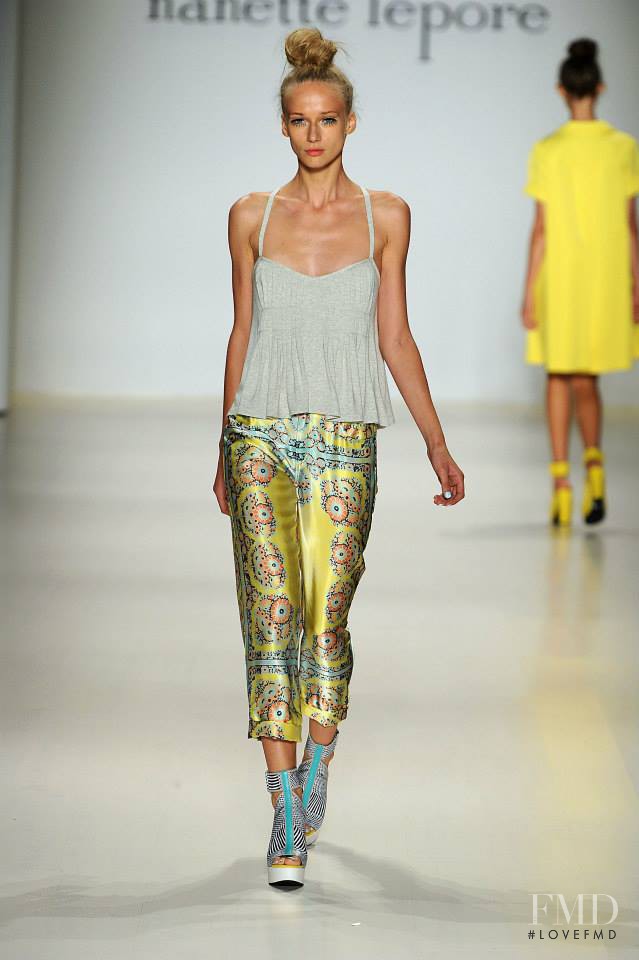 Ella Petrushko featured in  the Nanette Lepore fashion show for Spring/Summer 2015